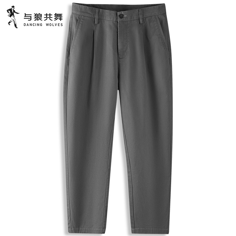 与狼共舞280g重磅休闲裤