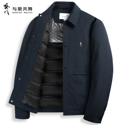 科技保暖翻领羽绒夹克