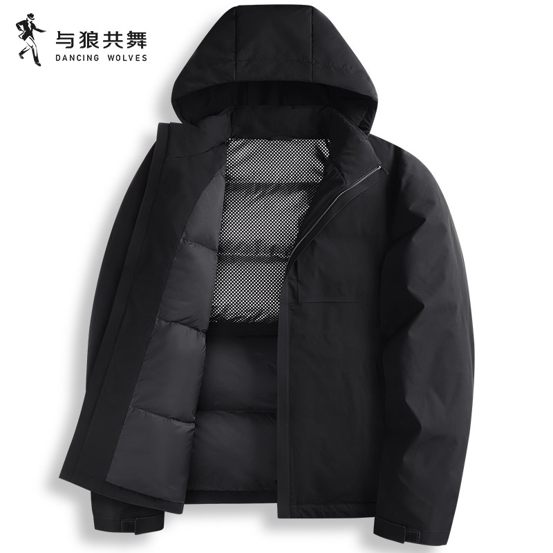 【连帽】与狼共舞可拆卸连帽夹克