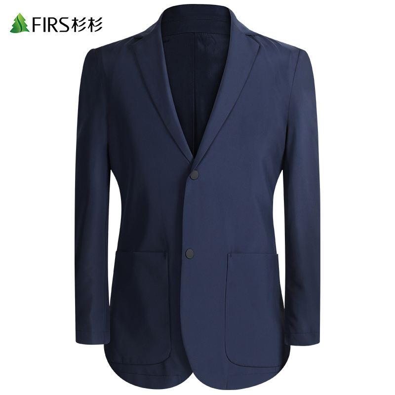 【抗皱顺滑】杉杉修身西服男2024秋季新款纯色商务中青年单西外套