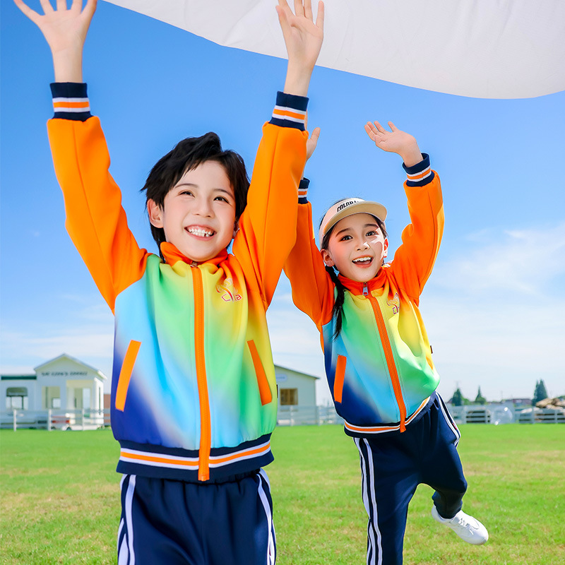 小学生校服套装春秋款一