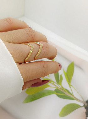 欧美风饰品开口可调节戒指