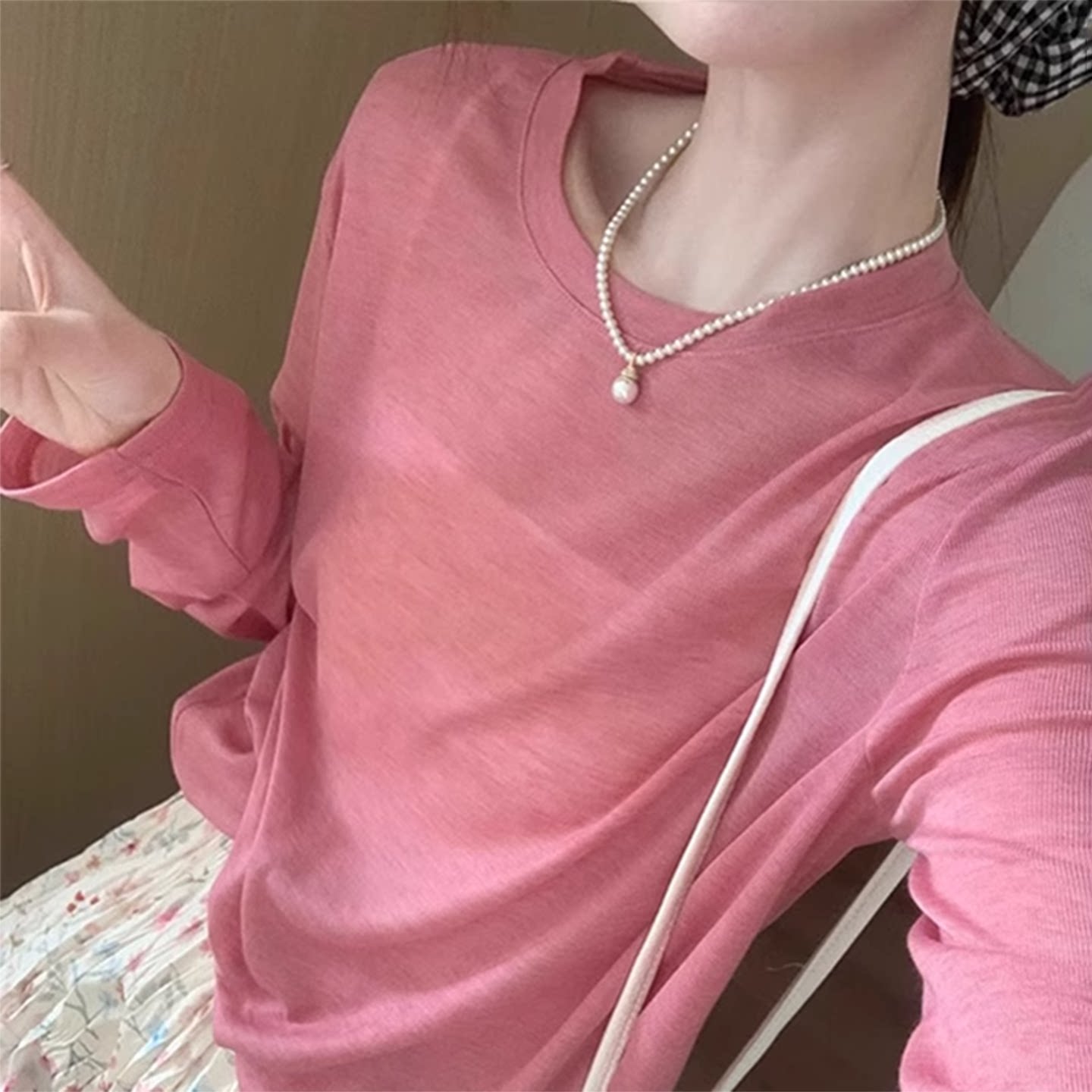 Cozy Toes天丝韩版面膜衣女夏季薄款宽松圆领长袖防晒罩衫T恤独