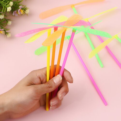 竹蜻蜓 经典怀旧手搓竹蜻蜓玩具手推飞碟飞天仙子幼儿园小礼品
