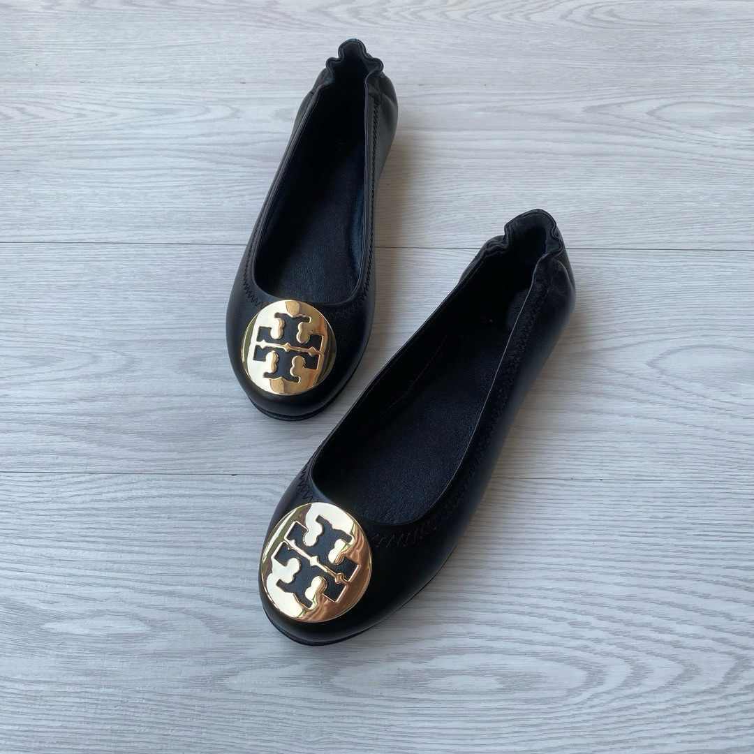 2026年春秋款芭蕾舞鞋女平底一脚蹬金属装饰圆头浅口单鞋舒适软底