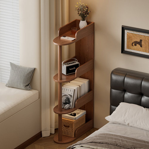 实木床头柜床边置物架家用