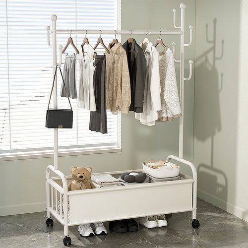 衣架落地卧室挂衣架可移动