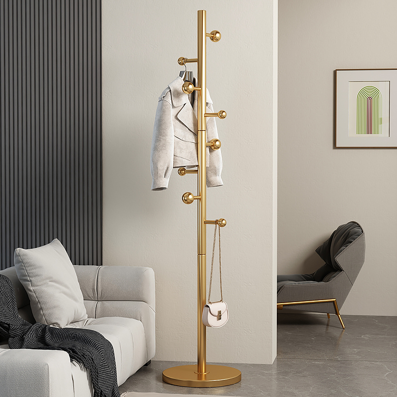 意式轻奢挂衣架不锈钢落地卧室