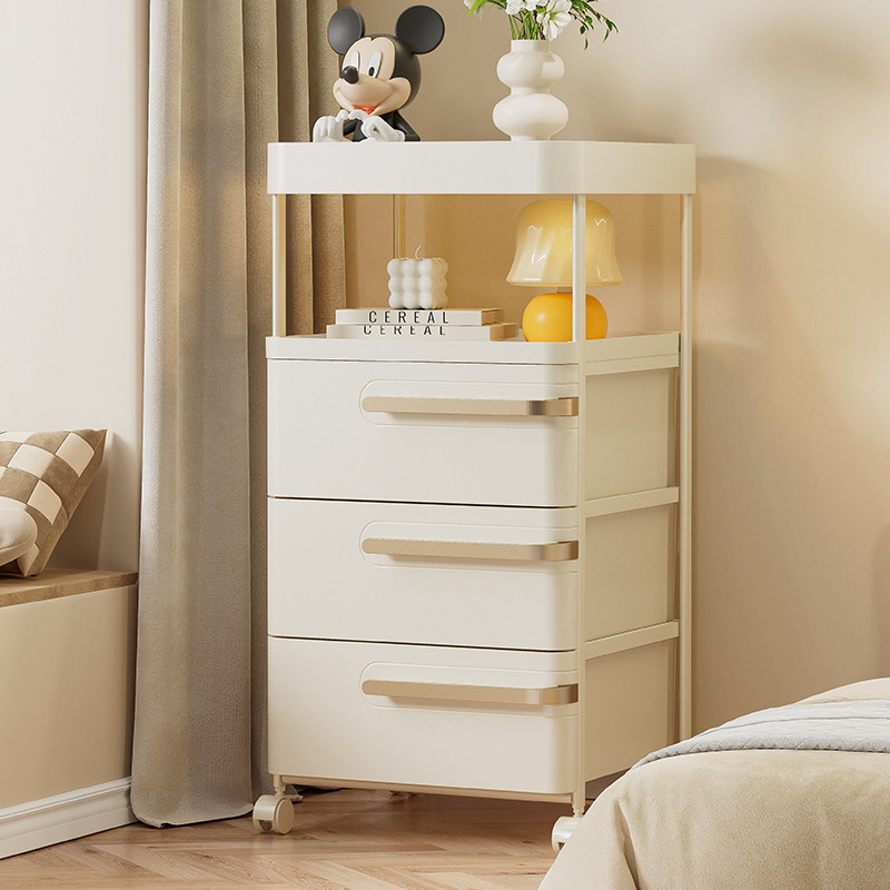 抽屉式收纳柜多层免安装塑料