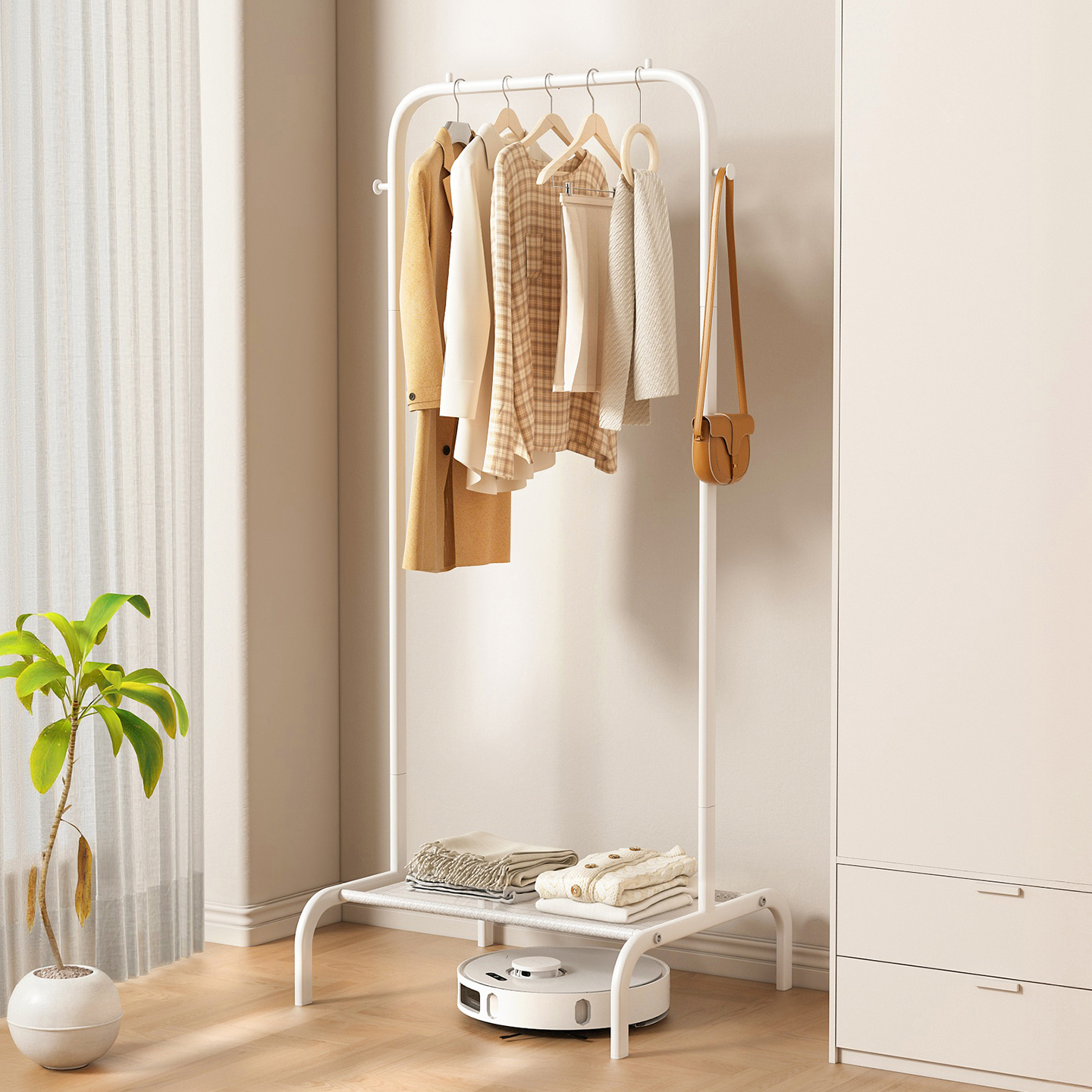 晾衣架落地折叠室内晒衣架