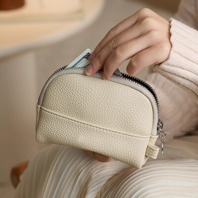 时尚手拿拉链小钱包女