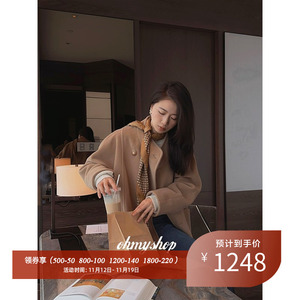 ohmyshop “90s中古廓形” Vtg厚重感 独家版型 全羊毛中长款大衣