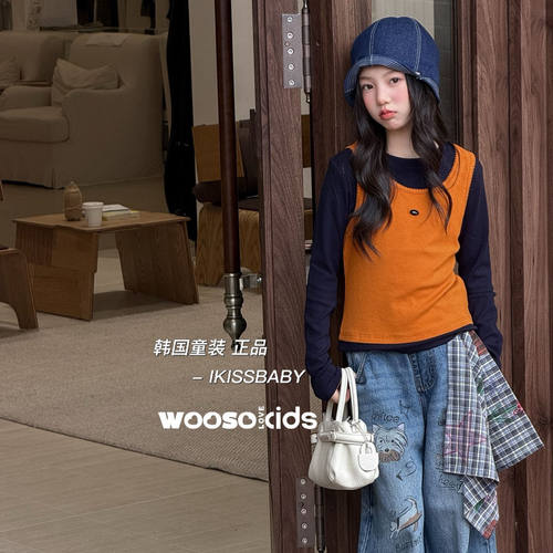 WOOSO秋款新款两件套长袖T恤
