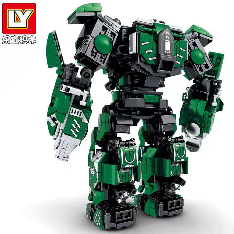 乐毅钢铁侠MK26机甲拼装积木