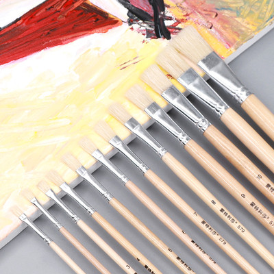 蒙特利莎579油画笔猪鬃毛手绘