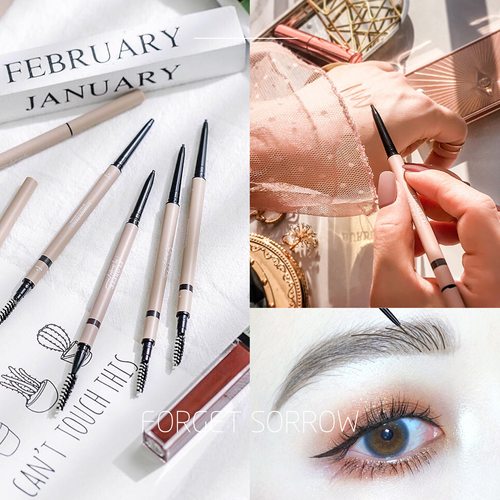 极细自然不易脱色初学者双头眉笔