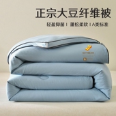大豆纤维被秋冬加厚冬被学生宿舍春秋被四季 通用被子被芯空调被