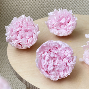 【花纪】永生花diy包花束推荐尺寸A级出口3朵装国产大号芍药10cm