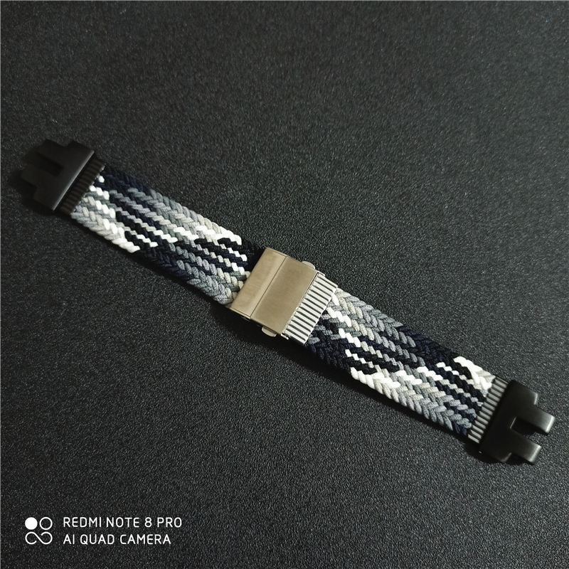 适配卡西欧PRW-6100/3000/3100/6000尼龙表带 卡西欧prw6100y配件