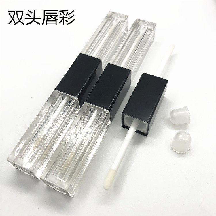大牌同款双头唇釉空瓶6ML DIY手工唇彩唇蜜管子 可订制睫毛眼线刷
