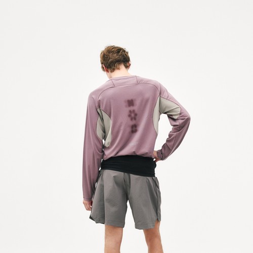 NORYBRAND - SPORTS系列-天丝羊毛拼接长袖运动休闲T恤外穿打底衫