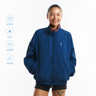 NORYBRAND 山系户外防晒撞色双面穿立领运动夹克 通勤外套风衣