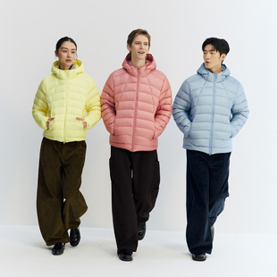 NORYBRAND鹅绒户外系列 连帽加厚90白鹅绒防钻绒羽绒服男女冬外套