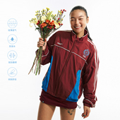 NORYBRAND 轻薄防泼水通勤休闲外套 运动风复古撞色教练夹克