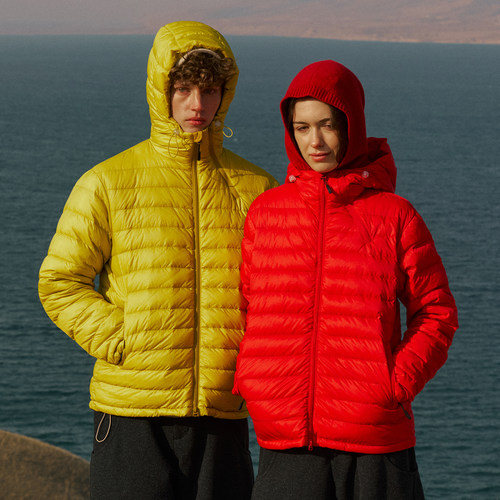 NORYBRAND鹅绒户外系列 轻薄防水保暖90白鹅绒排骨羽绒服新年配色