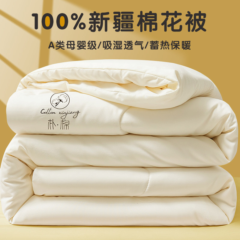 A类纯棉花被冬被子母被加厚全棉被芯儿童小空调被太空春秋被褥子