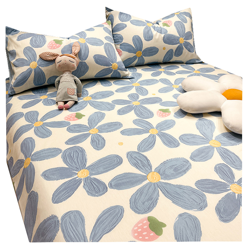 网红床单单件100全棉碎花被单宿舍单人炕单1.5米枕套2三件套