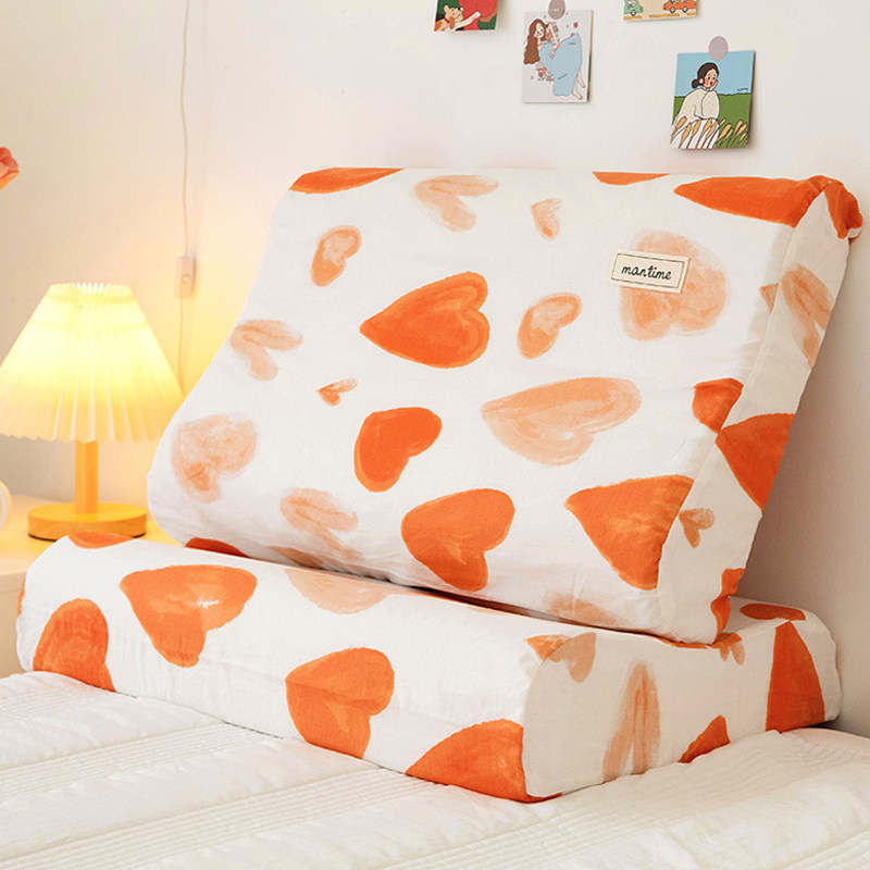 速发纯棉乳胶枕套一对装芯人枕头套4胆x60单个枕大内0套0x50单人