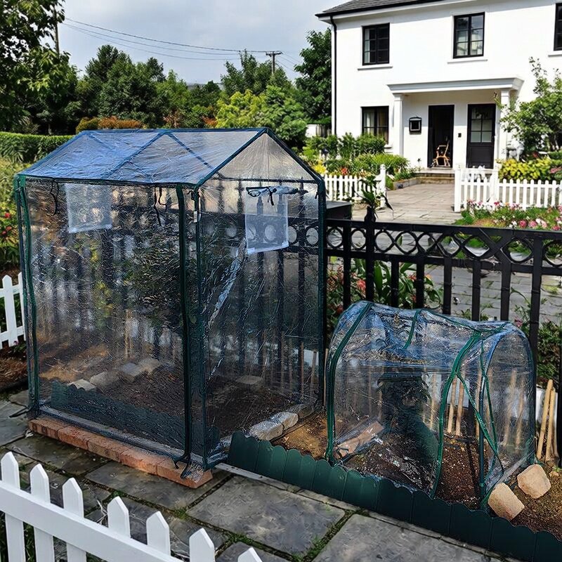多肉植物防冻保暖棚三角梅草莓温室阳台户外宠物猫狗防风遮雨棚