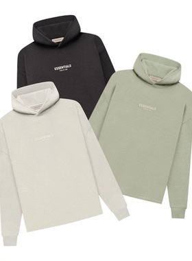 阿伦777 Fear Of God Essentials 22SS Relaxed直筒下摆卫衣帽衫