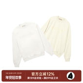 21FW 阿伦777 innersect限定圆领卫衣男 God Essentials Fear