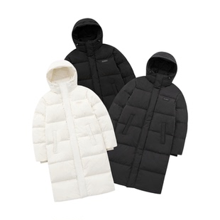 字母连帽羽绒服男女 350g鸭绒长款 阿伦777 Nerdy韩国潮牌25FW新款