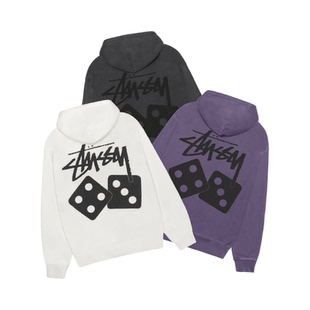 Zip Dice Hoodie 25SS新款 阿伦777 水洗骰子拉链卫衣帽衫 Stussy