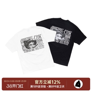 阿伦777 Stussy Victoria Tee 26SS新款维多利亚人物短袖T恤男女