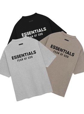 阿伦777 Fear of God Essentials Fall24 Holiday系列字母短袖T恤