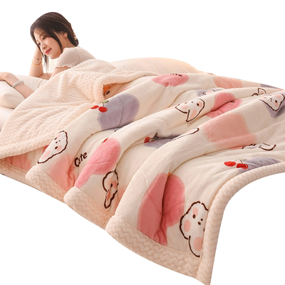 冬季毛毯加厚加绒午睡毯子