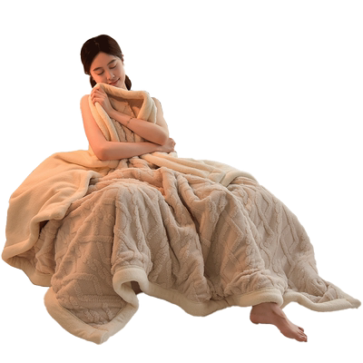 珊瑚绒毛毯冬季沙发盖毯