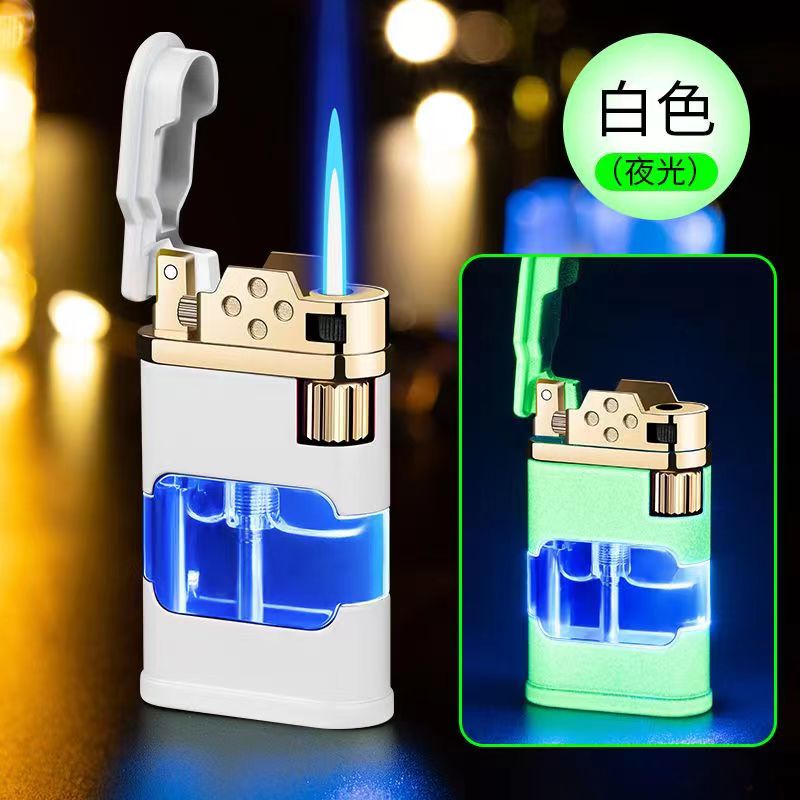 个性蓝灯夜光砂轮透明气窗礼物潮