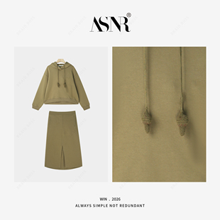 26SS 裙子；套装 宝 美拉德氛围感连帽卫衣 4ST18 BRAID