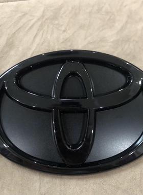 适用丰田Sienta前中网标黑色10系后尾门标改装亮黑色标TOYOTA车标