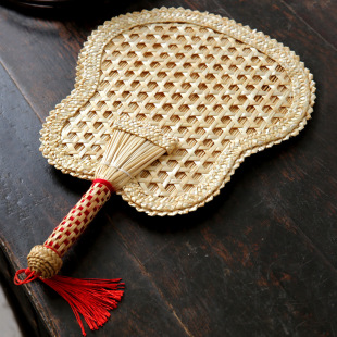 蒲草扇手编扇子夏天国风中式 蒲扇 扇子竹编手摇扇子家用芭蕉扇老式