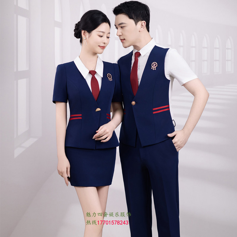 夜场ktv公主服夜总会夜店dj工作服酒吧酒店服务员技师男女工装夏