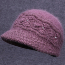 老人帽子女奶奶秋冬天保暖冬天老太太冬季 中老年人妈妈防寒毛线帽