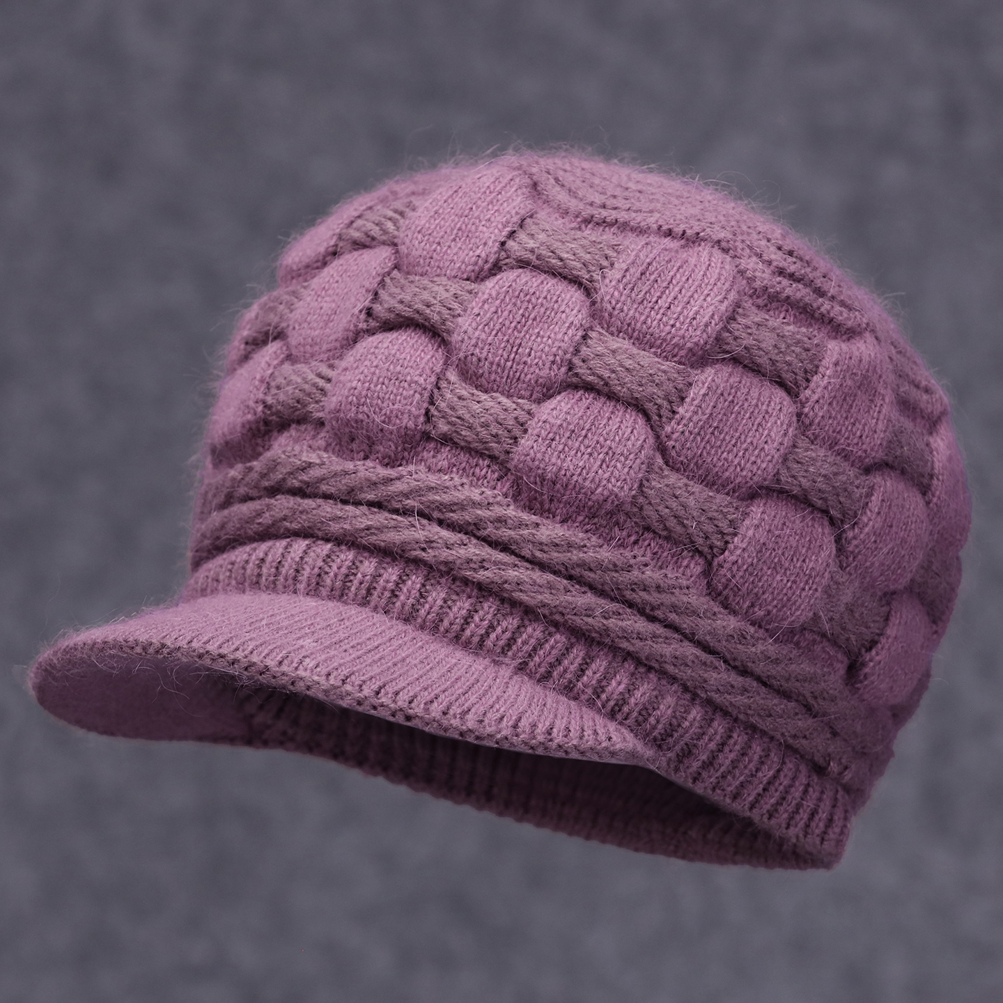 老年人妈妈帽子女士冬季毛线帽老人奶奶秋冬天中老年老太太针织帽