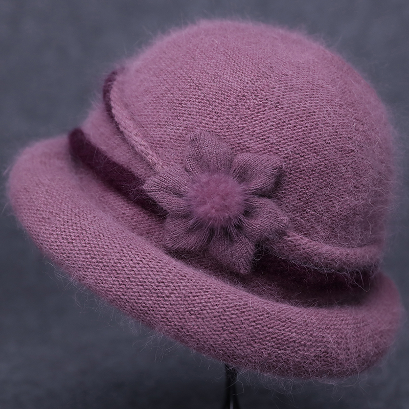 中老年人帽子女妈妈冬季毛线帽