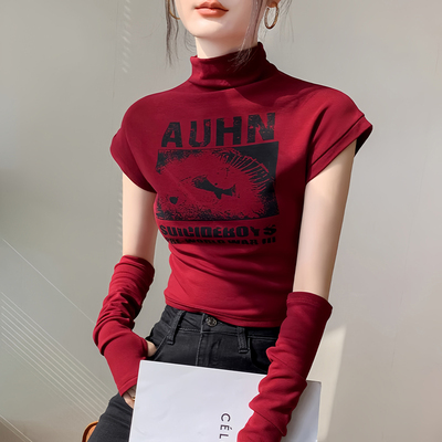 美式设计感别致小众修身甜辣妹jazz爵士跳舞蹈演出女团短上衣服装